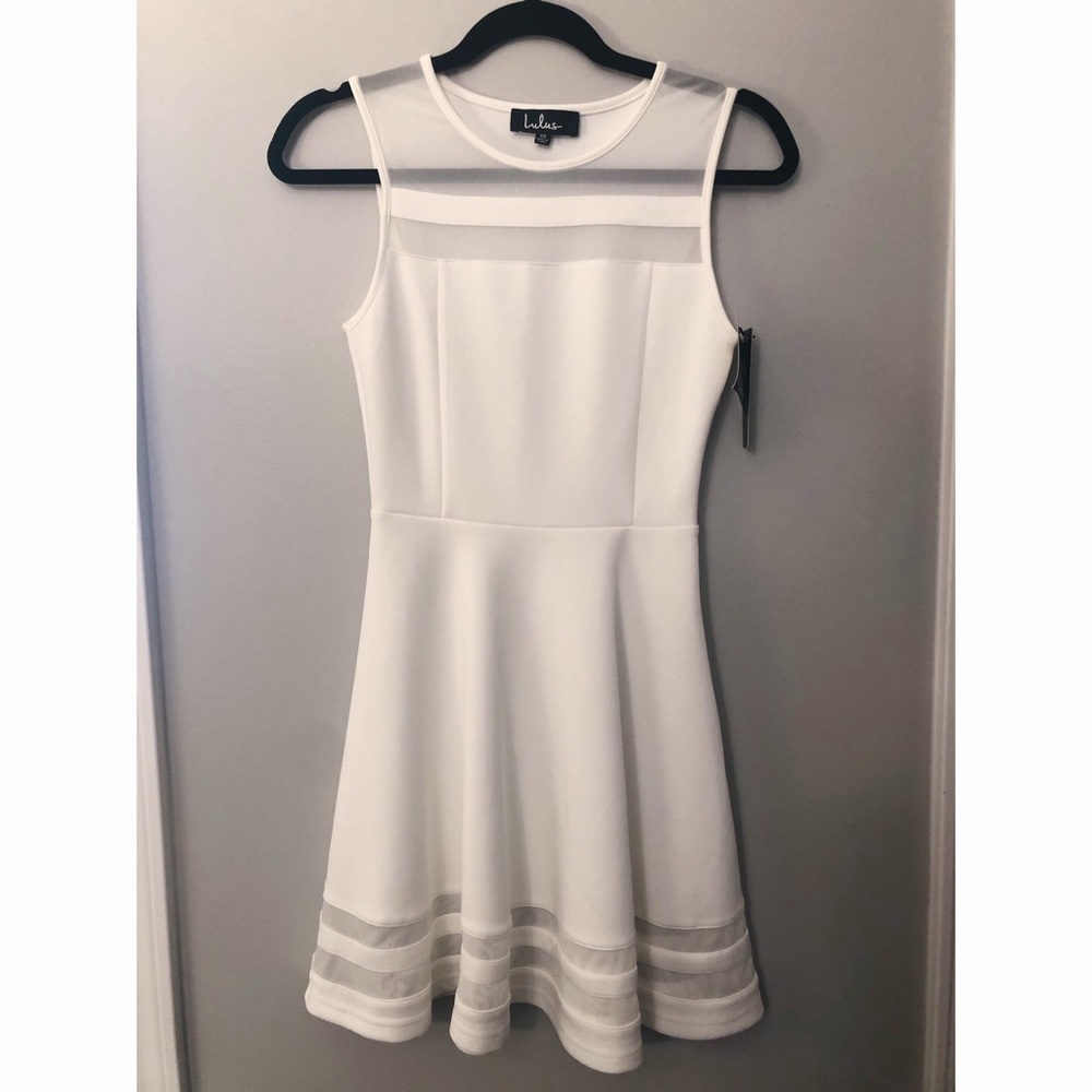 White Ivory Lulu’s Skater Dress